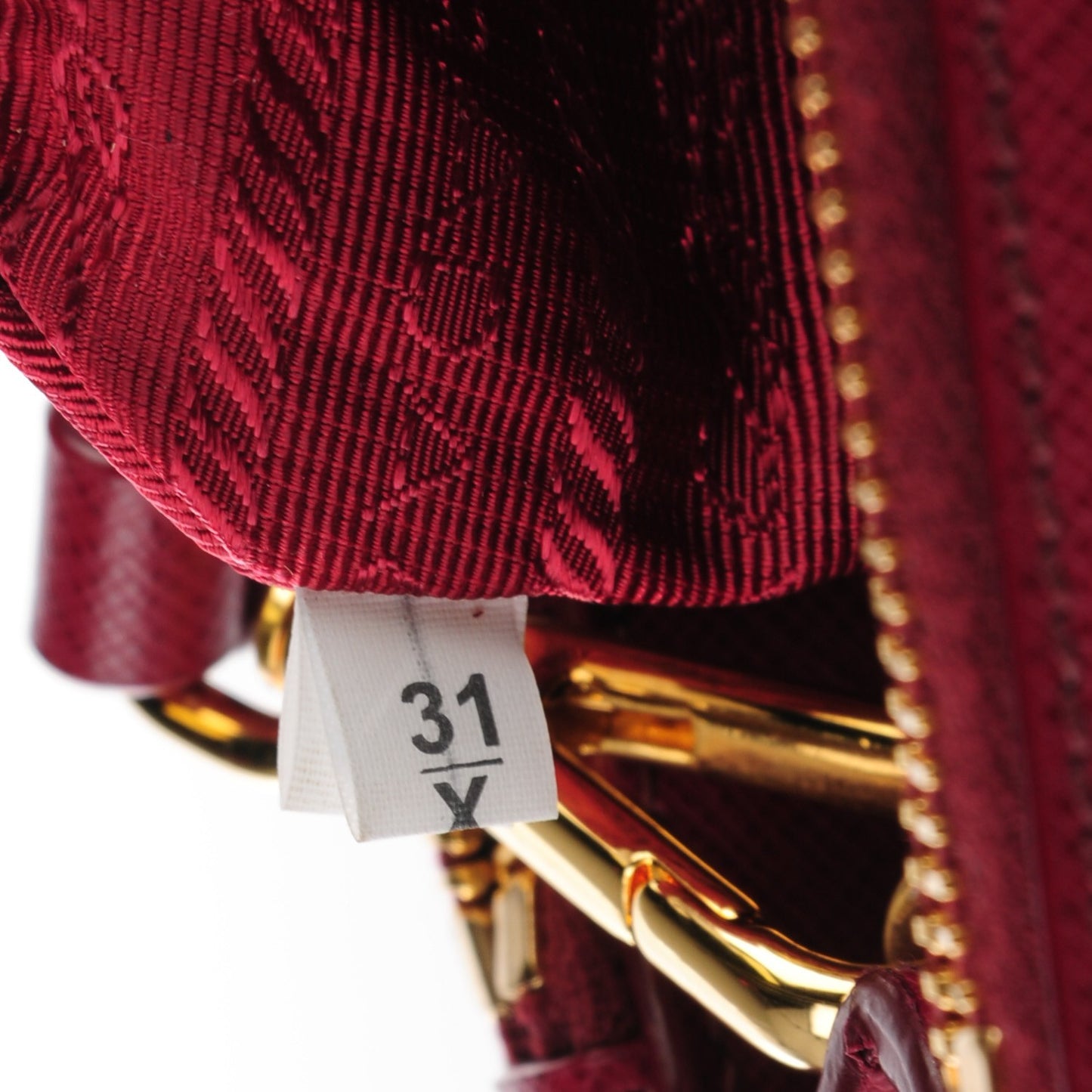 Saffiano Mini Galleria Double Zip Tote Cerise