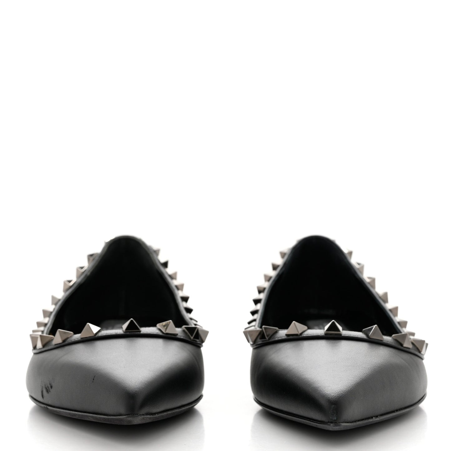 Nappa Rockstud Ballerina Flats 37 Black