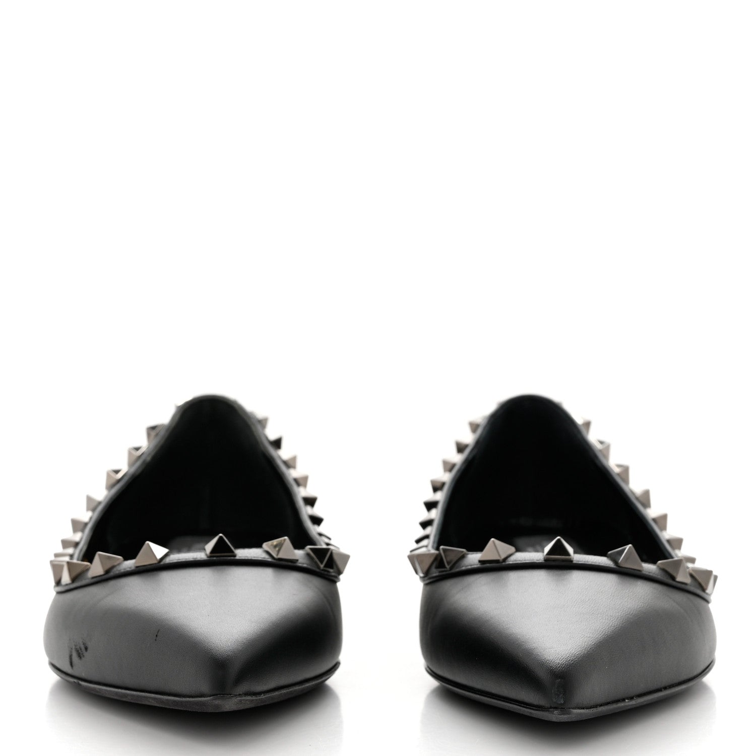 Valentino Garavani Nappa Rockstud Ballerina Flats 37 Black 2 of 9