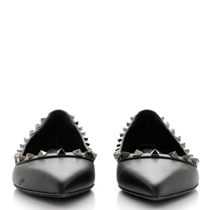 Valentino Garavani Nappa Rockstud Ballerina Flats 37 Black 2 of 9
