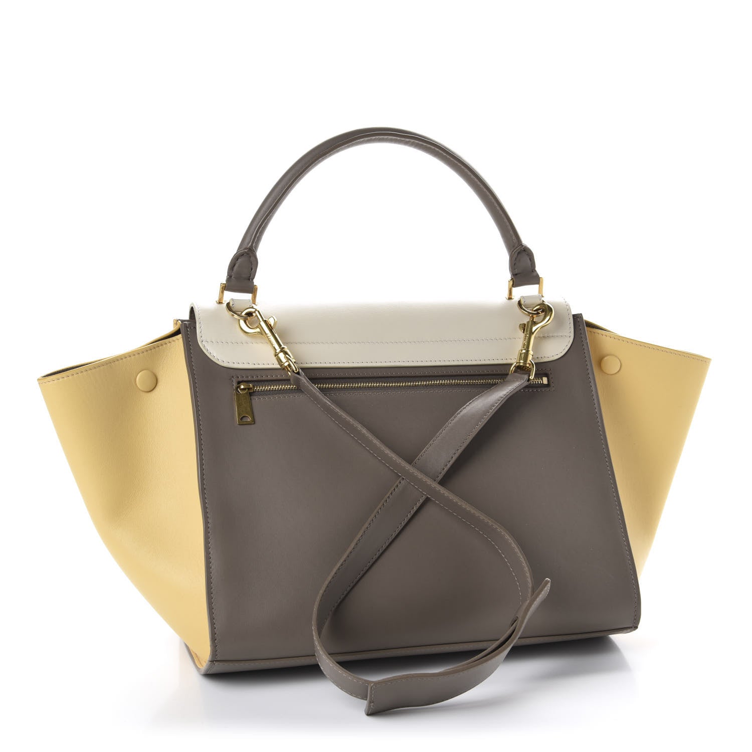 Celine Smooth Calfskin Medium Tri-Color Trapeze Butter 4 of 10