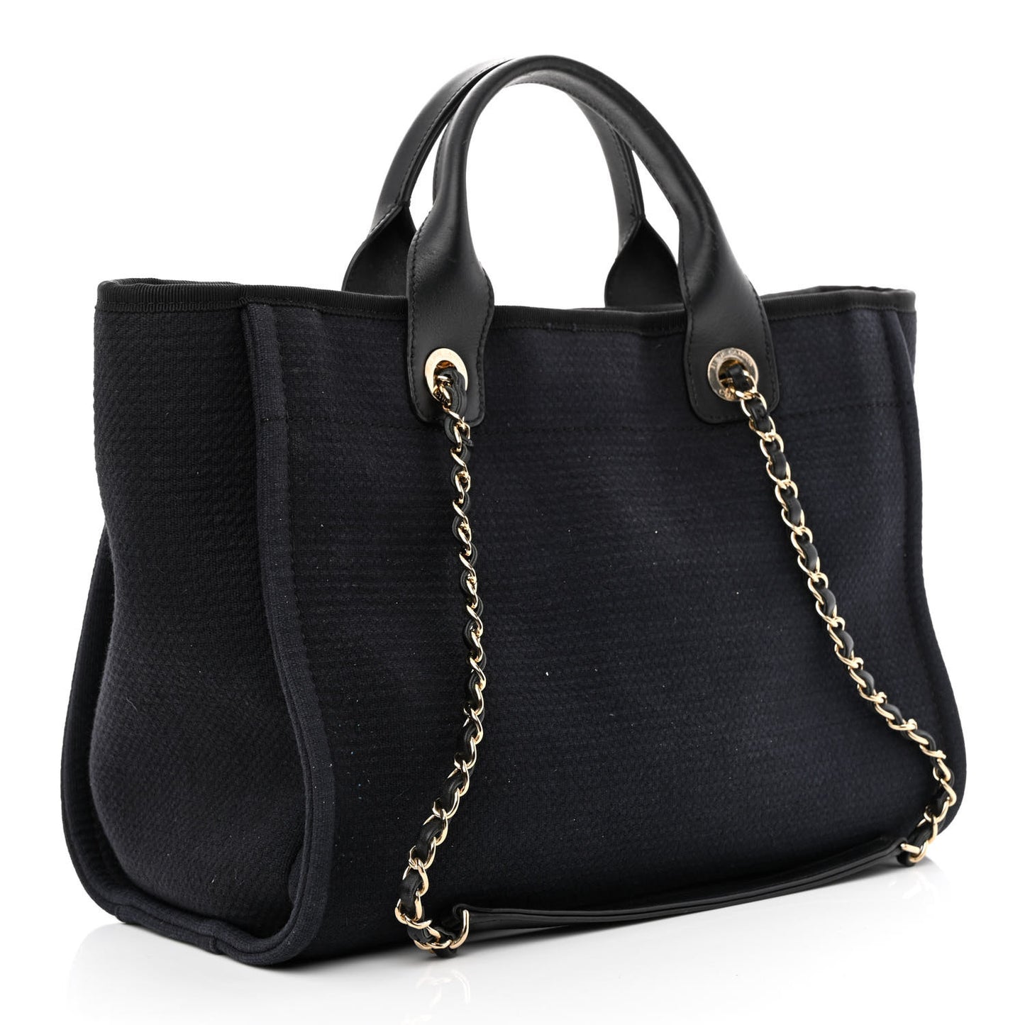Mixed Fibers Small Deauville Tote Black