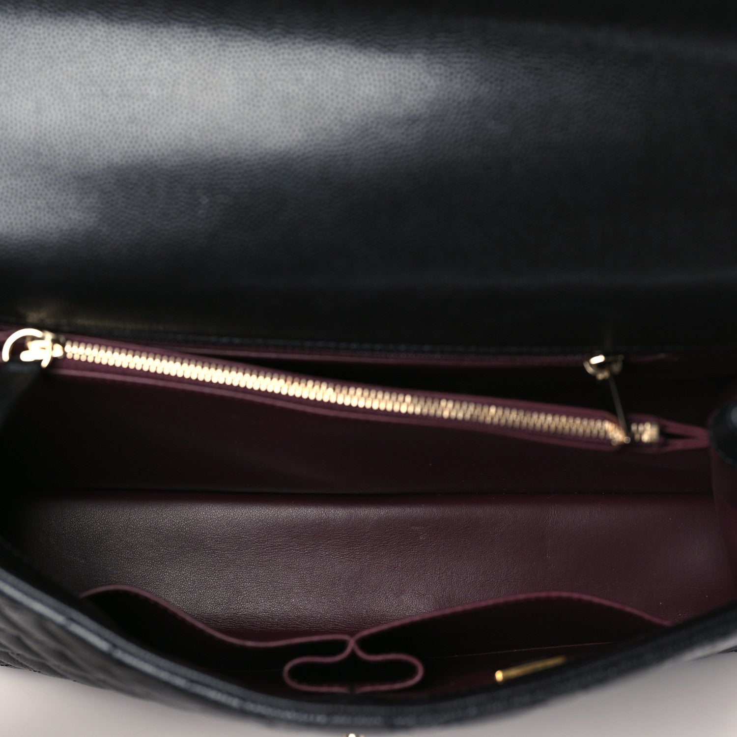 Chanel Caviar Quilted Medium Coco Handle Flap Black 4 of 8