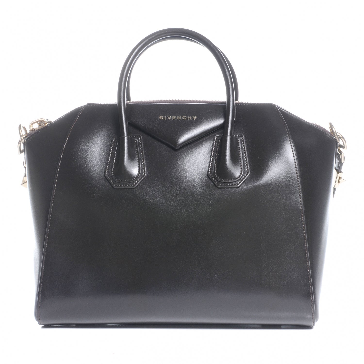 Givenchy Smooth Calfskin Medium Antigona Dark Brown 1 of 8