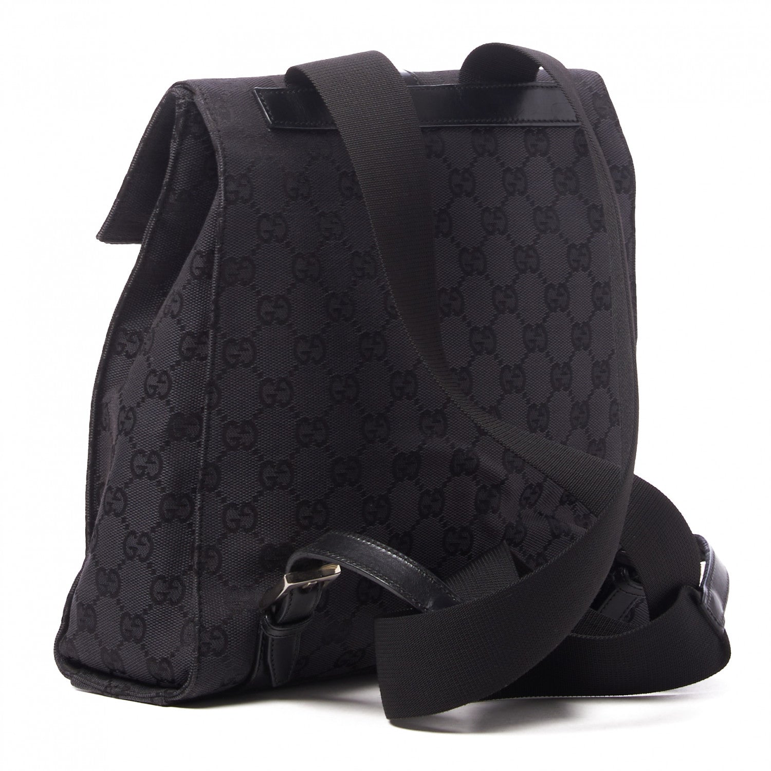Gucci Monogram Small Backpack Black 2 of 9