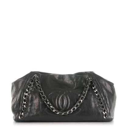 Chanel Glazed Caviar East West Modern Chain Tote Black 1 of 10