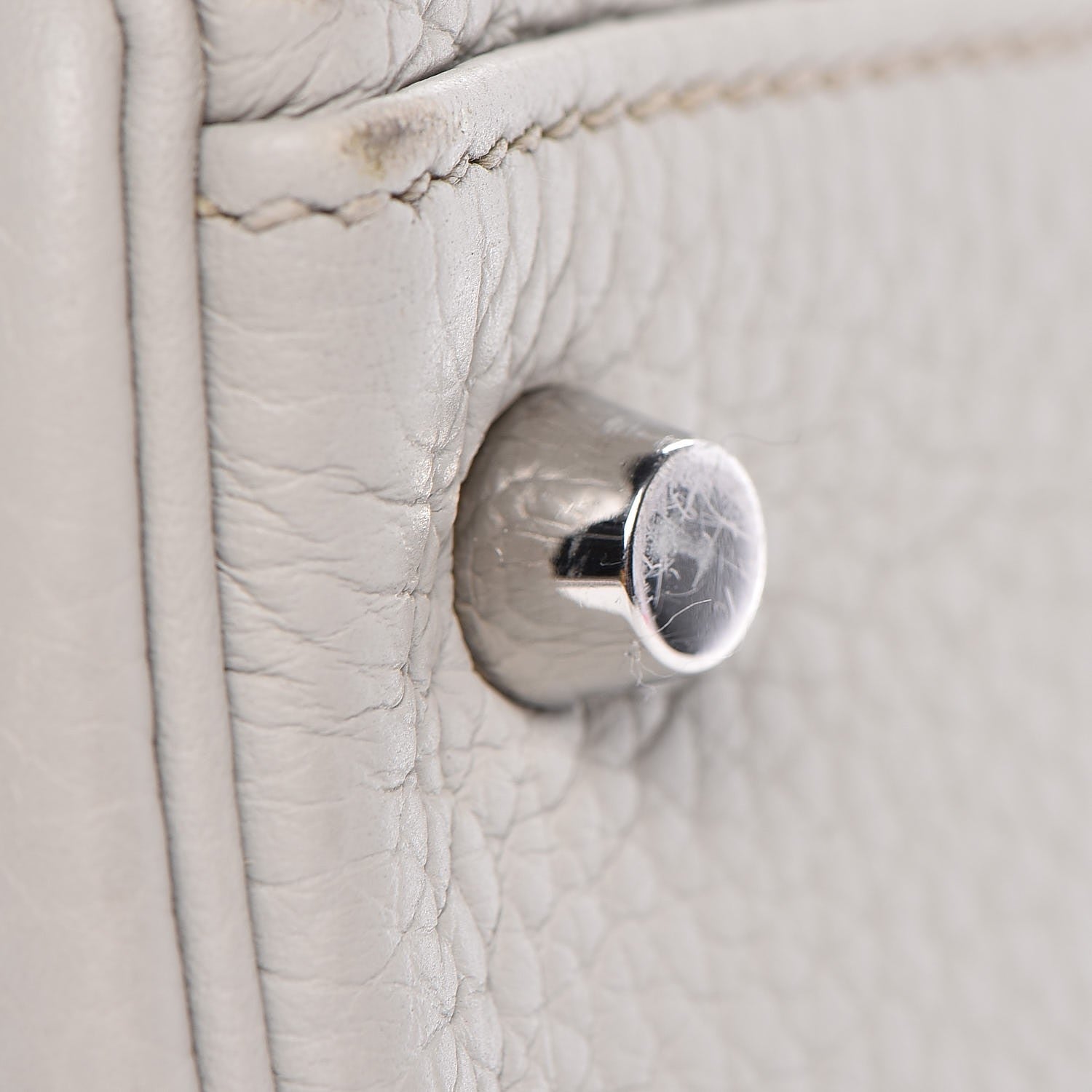 Hermes Taurillon Clemence Kelly Retourne 35 Gris Perle 28 of 29