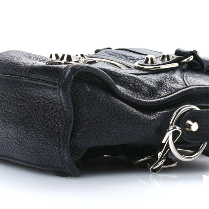 Balenciaga Chevre Silver Metallic Edge Hardware Mini City Black 10 of 12