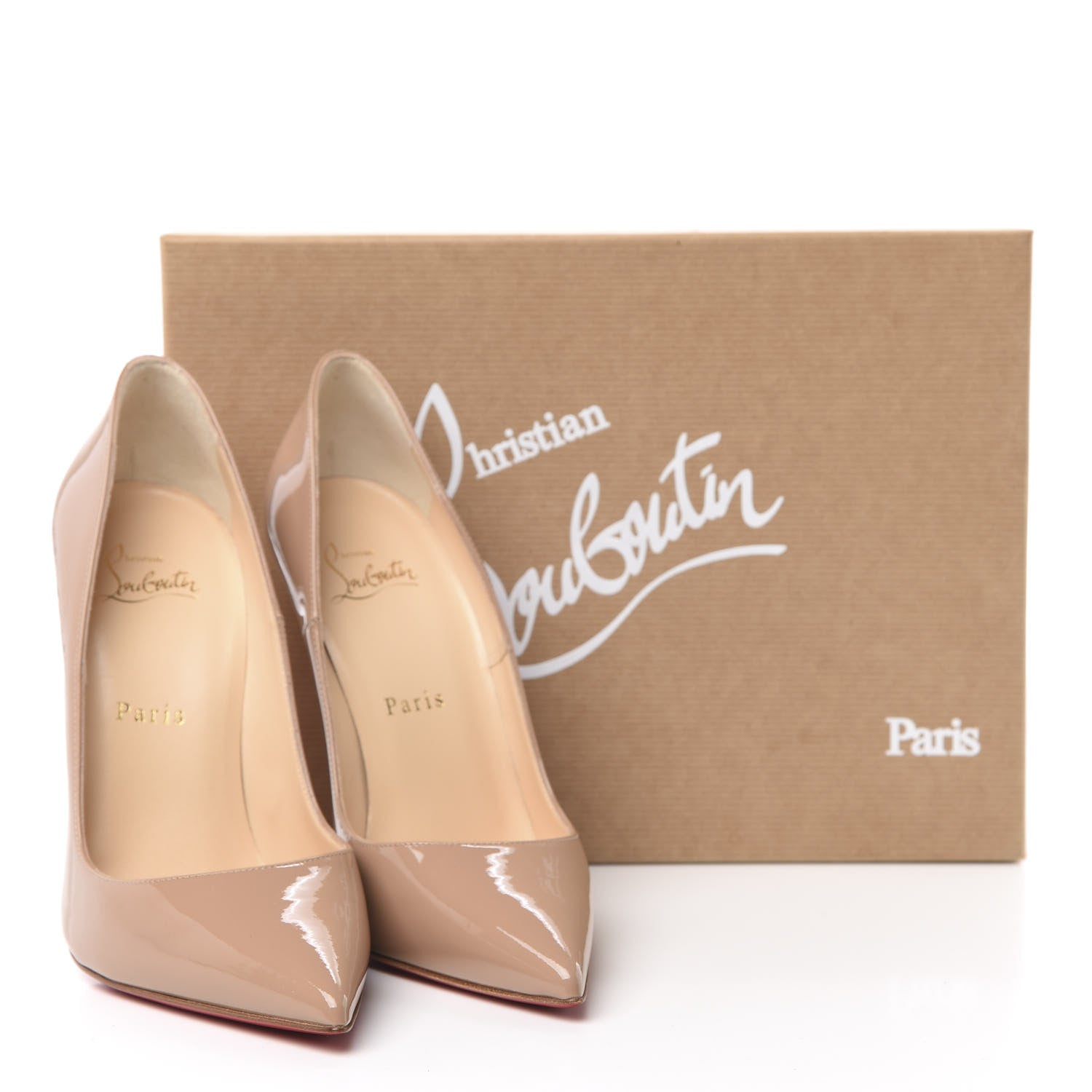 Christian Louboutin Patent So Kate 120 Pumps 38 Nude 8 of 8