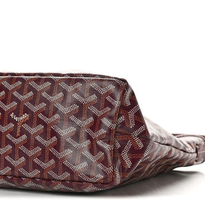 Goyard Goyardine Mini Boheme Hobo Burgundy 10 of 11