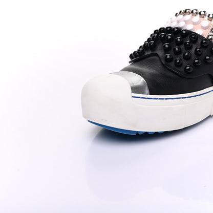 Fendi Calfskin Studded Karlito Slip On Sneaker 36 Black 19 of 24