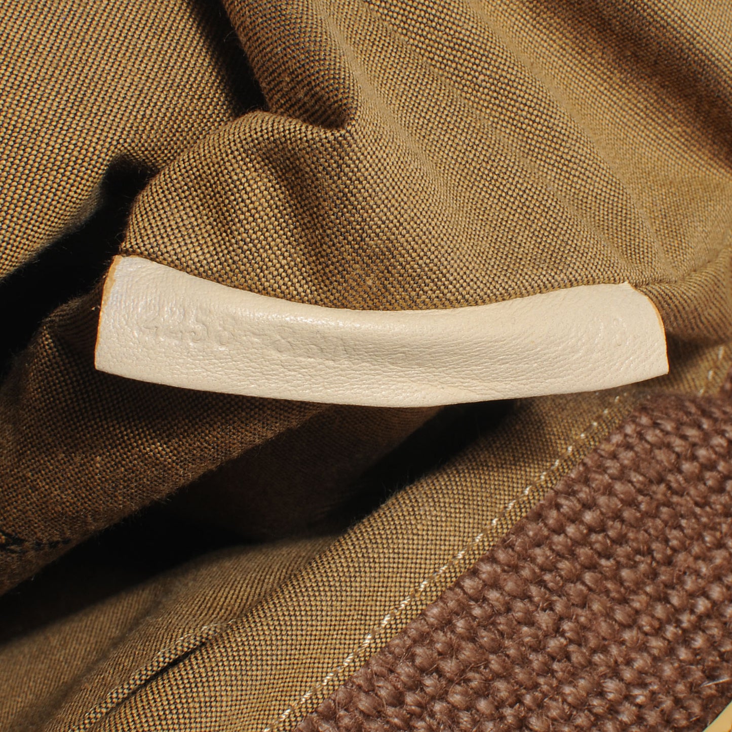 Canvas Raffia B Bag Brown