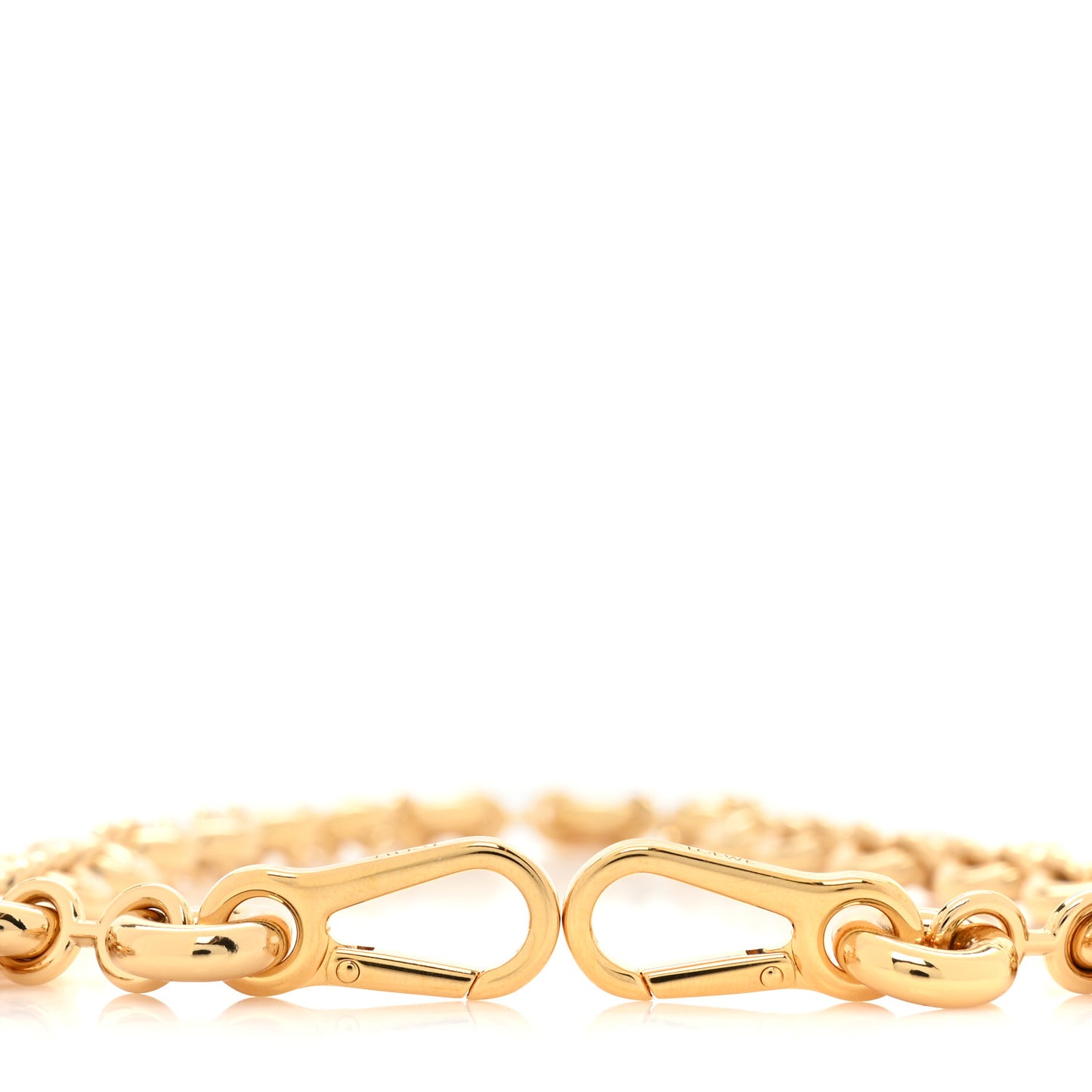 Brass Donut Chain Shoulder Strap Gold
