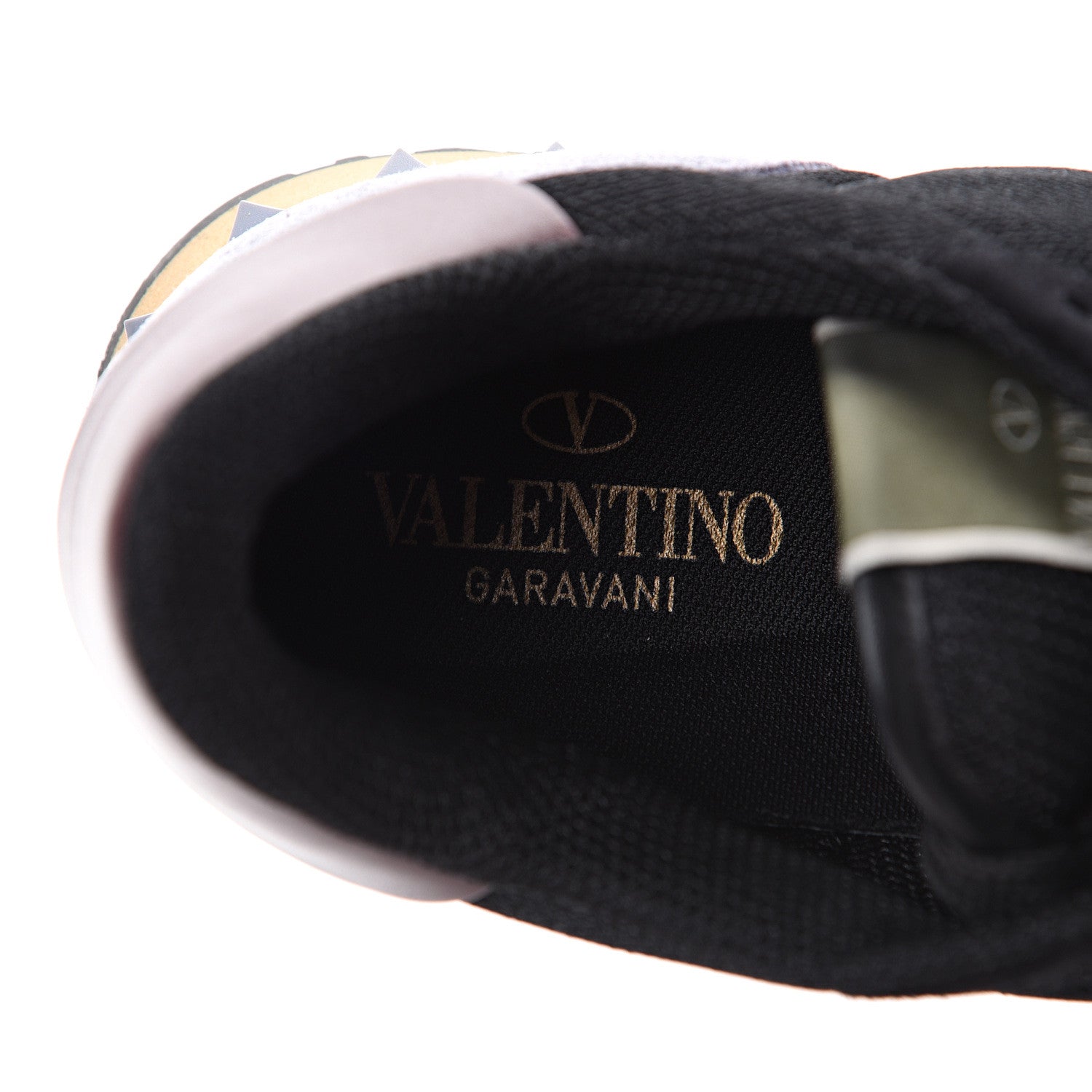 Valentino Garavani Nylon Suede Mens Rockrunner Sneakers 42 Black Multicolor 7 of 8