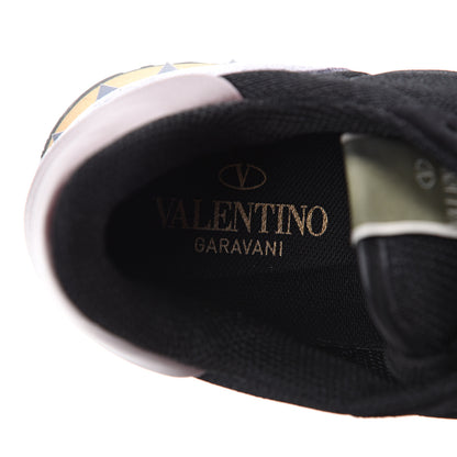 Valentino Garavani Nylon Suede Mens Rockrunner Sneakers 42 Black Multicolor 7 of 8