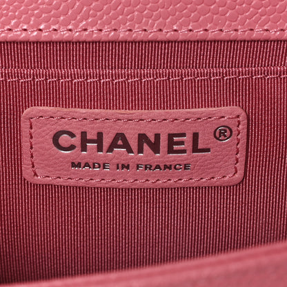 Chanel Caviar Chevron Quilted Medium Boy Flap Pink 6 of 11