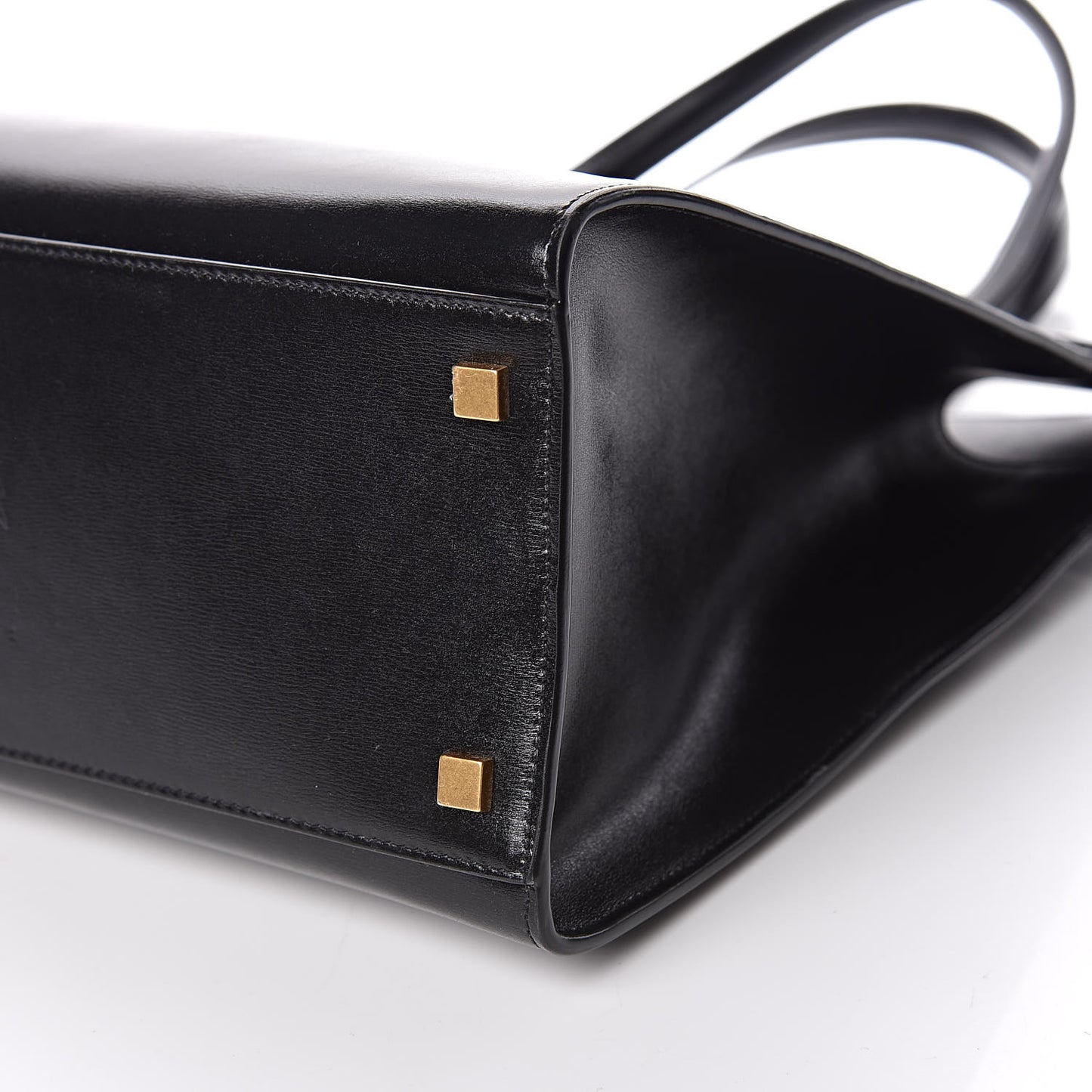 Calfskin Medium Manhattan Shopper Tote Black