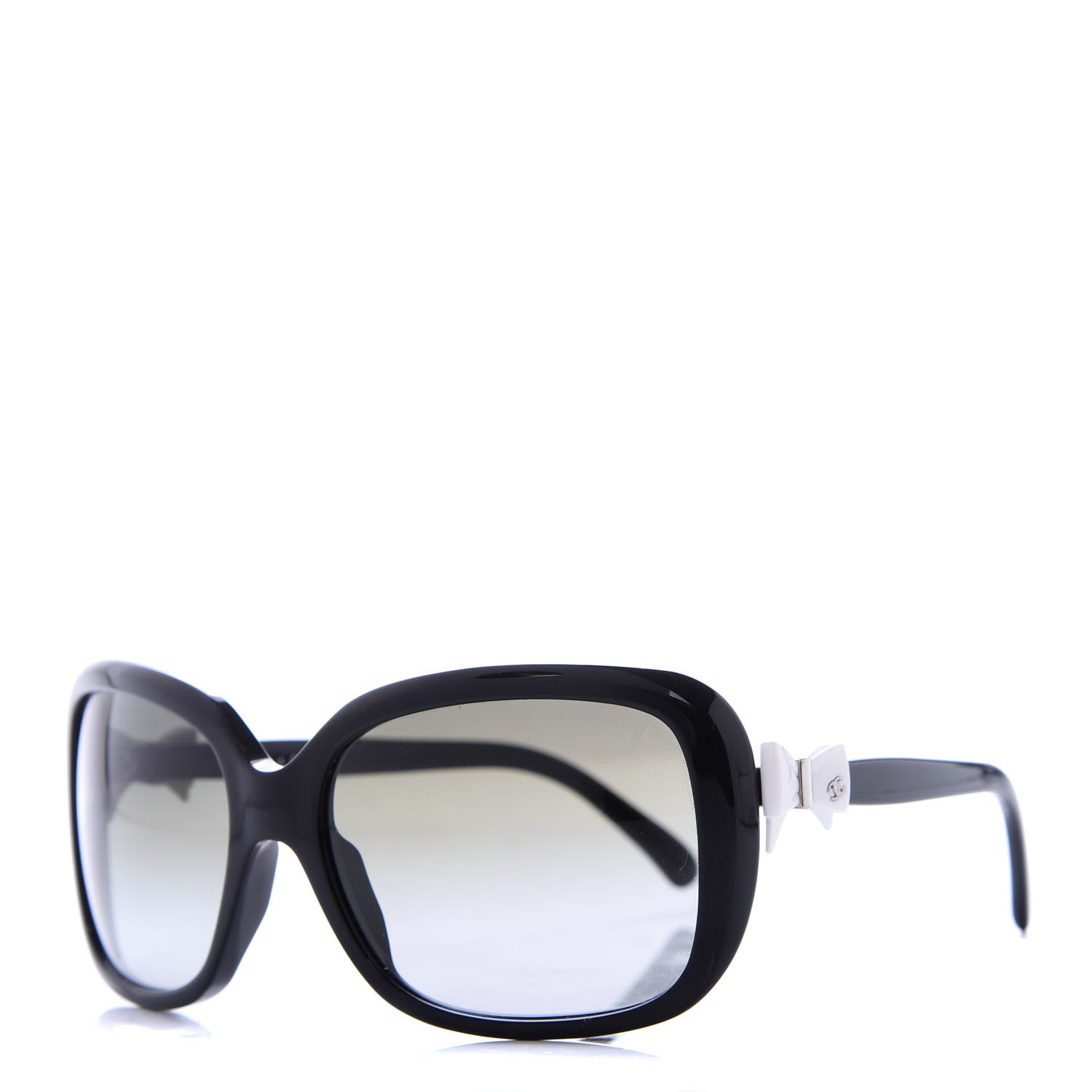 Chanel CC Bow Sunglasses 5171 Black White 1 of 7
