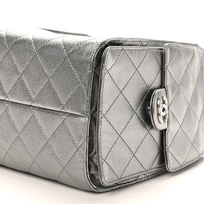 Chanel Metallic Caviar Quilted Small Chanel 25 Handbag Anthracite 10 of 11
