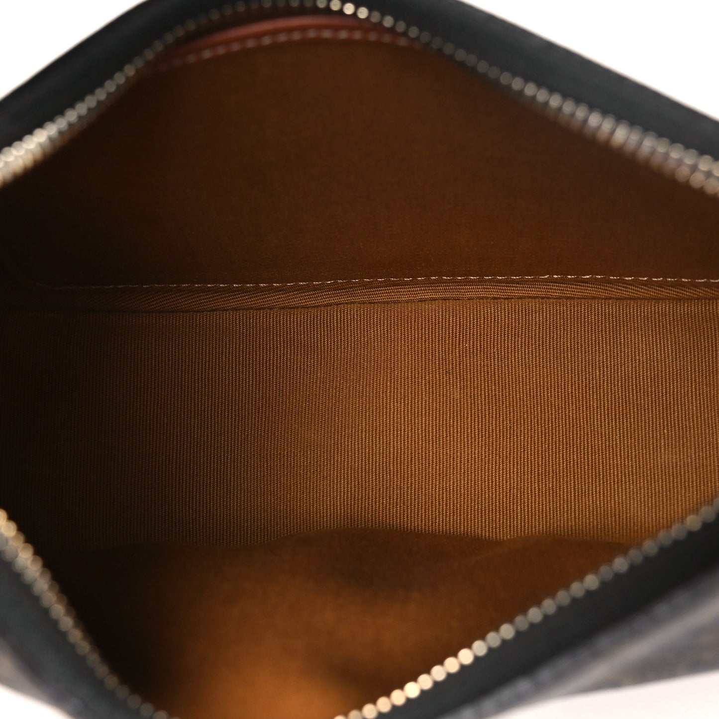 Triomphe Canvas Calfskin Ava Shoulder Bag Tan