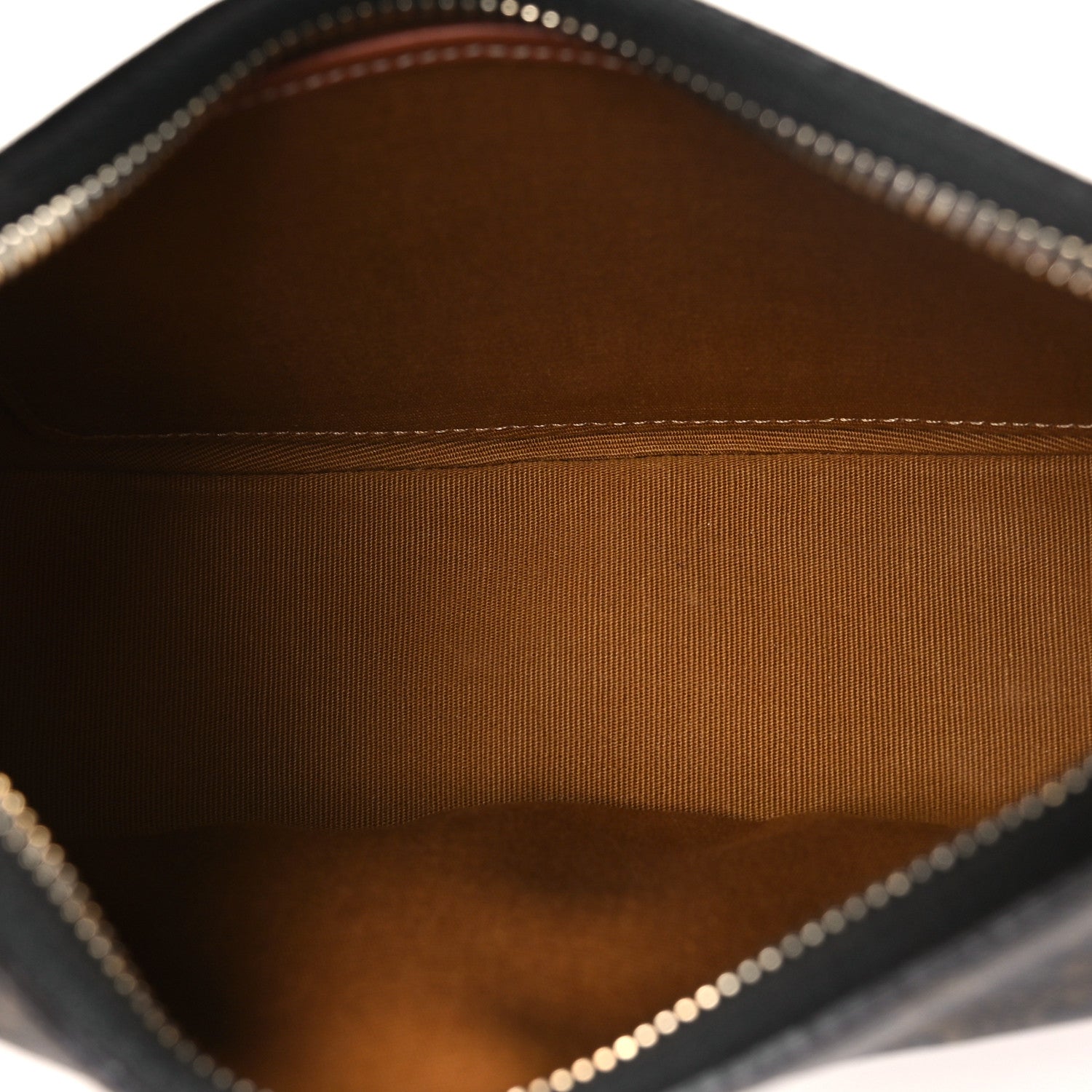 Celine Triomphe Canvas Calfskin Ava Shoulder Bag Tan 5 of 9