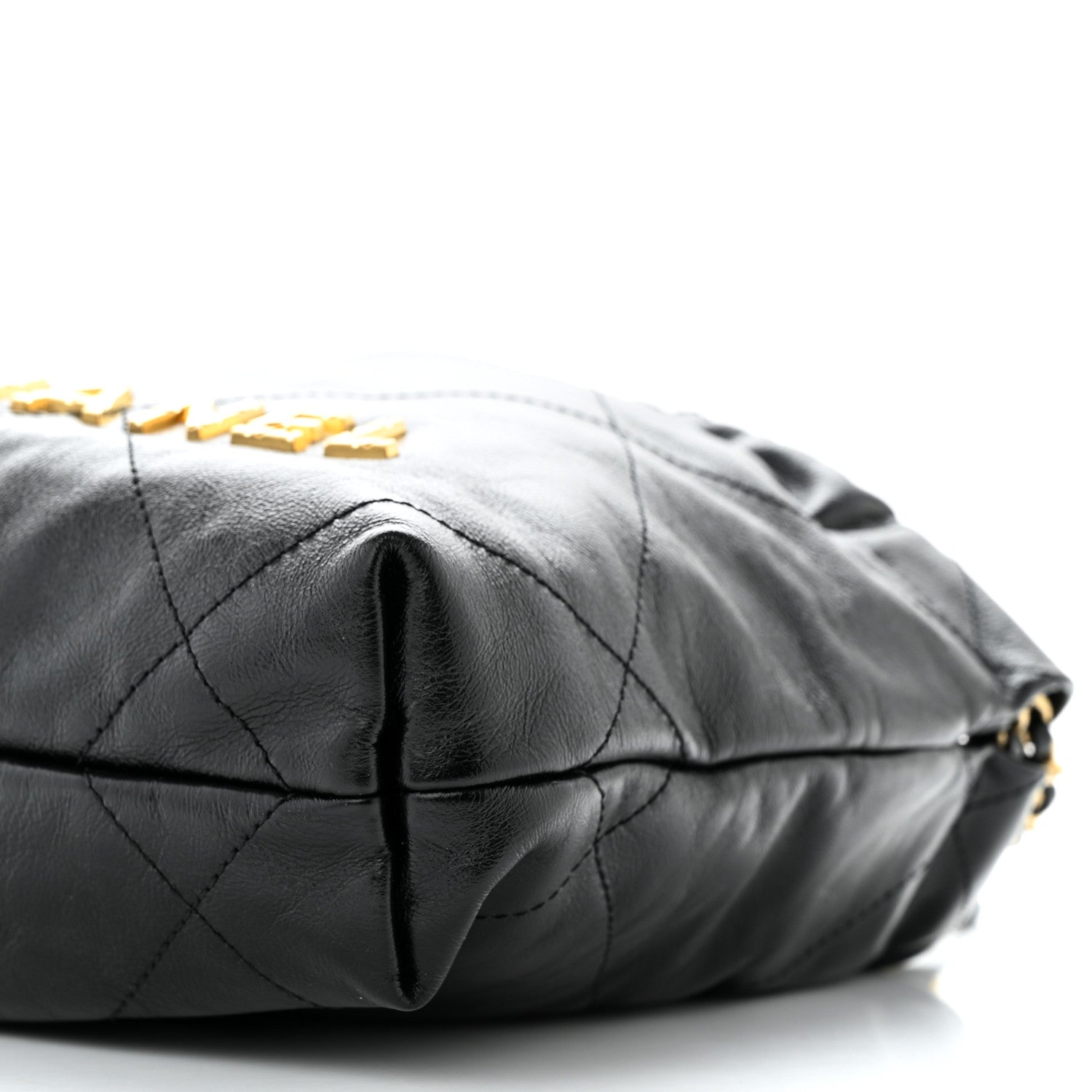 Chanel Shiny Crumpled Calfskin Quilted Pearl Mini Chanel 22 Black 10 of 11