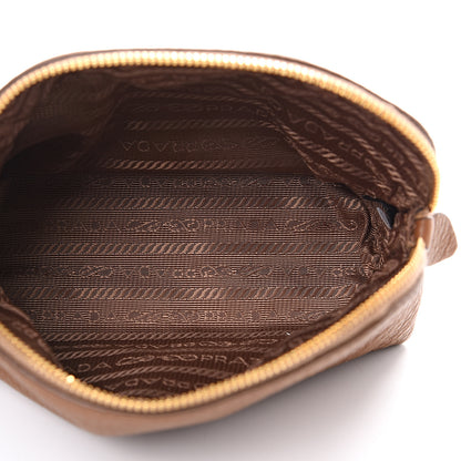 Prada Vitello Daino Cosmetic Pouch Cannella 4 of 8