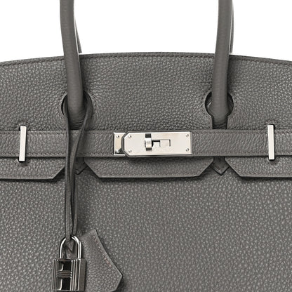 Hermes Togo Birkin 30 Etain 8 of 13