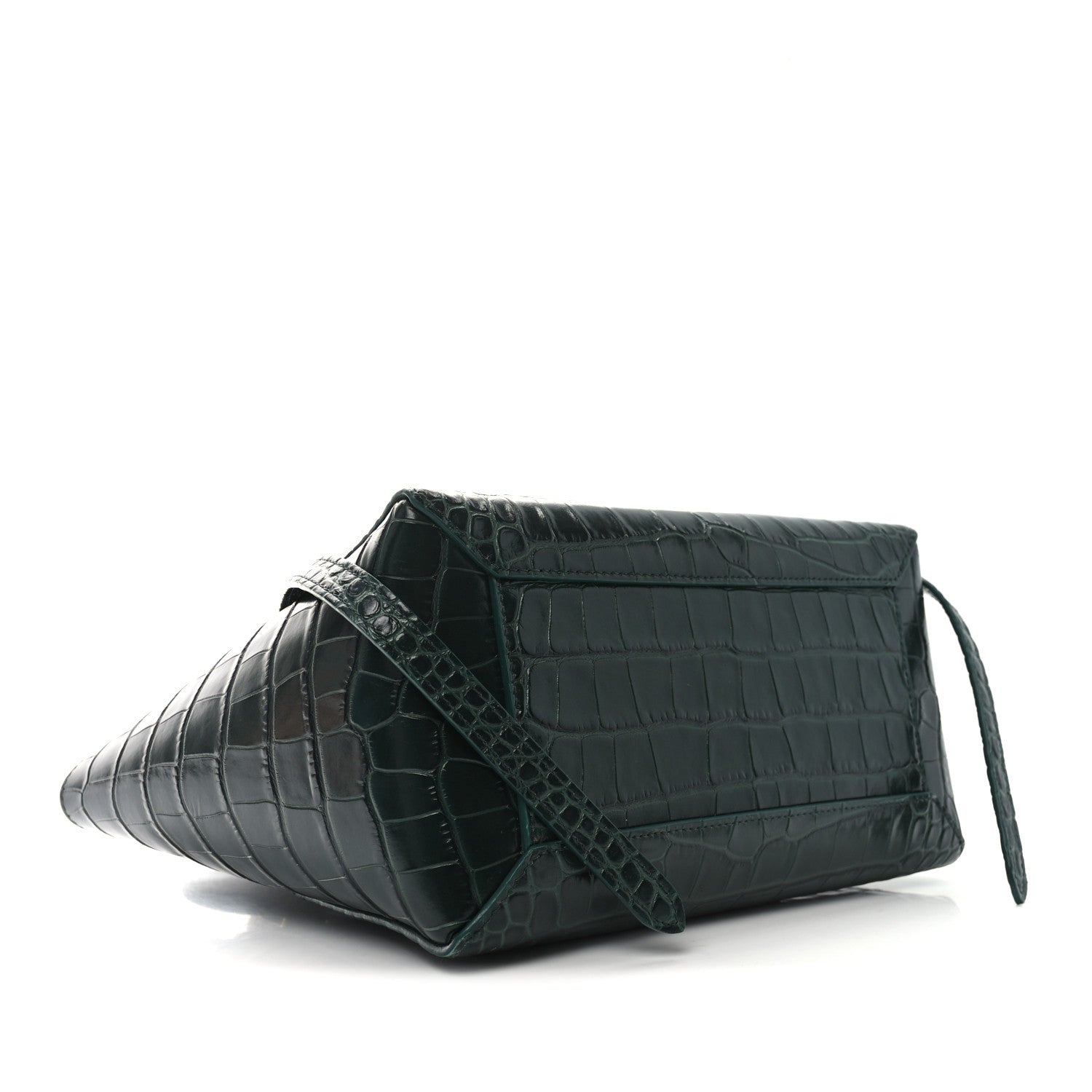Celine Calfskin Crocodile Embossed Micro Belt Bag Amazone 4 of 9