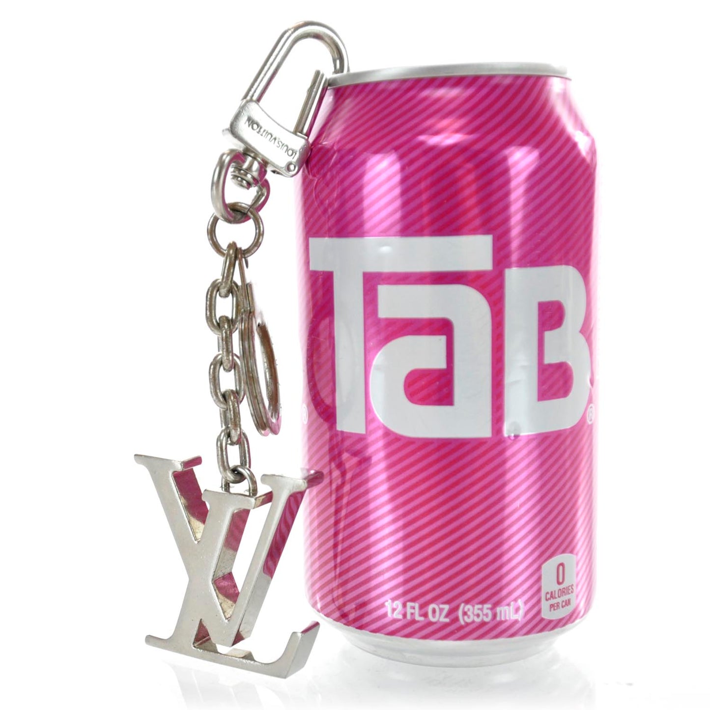 LV Initials Key Holder Silver
