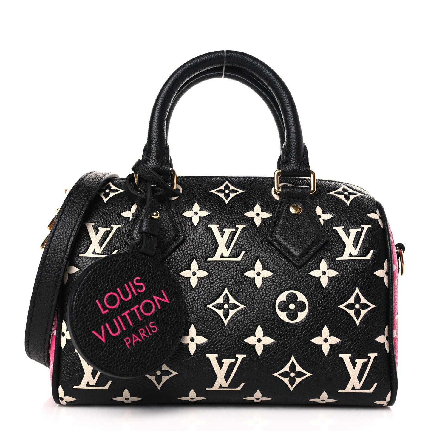 Empreinte Monogram Spring in the City Speedy Bandouliere 20 Black White Pink