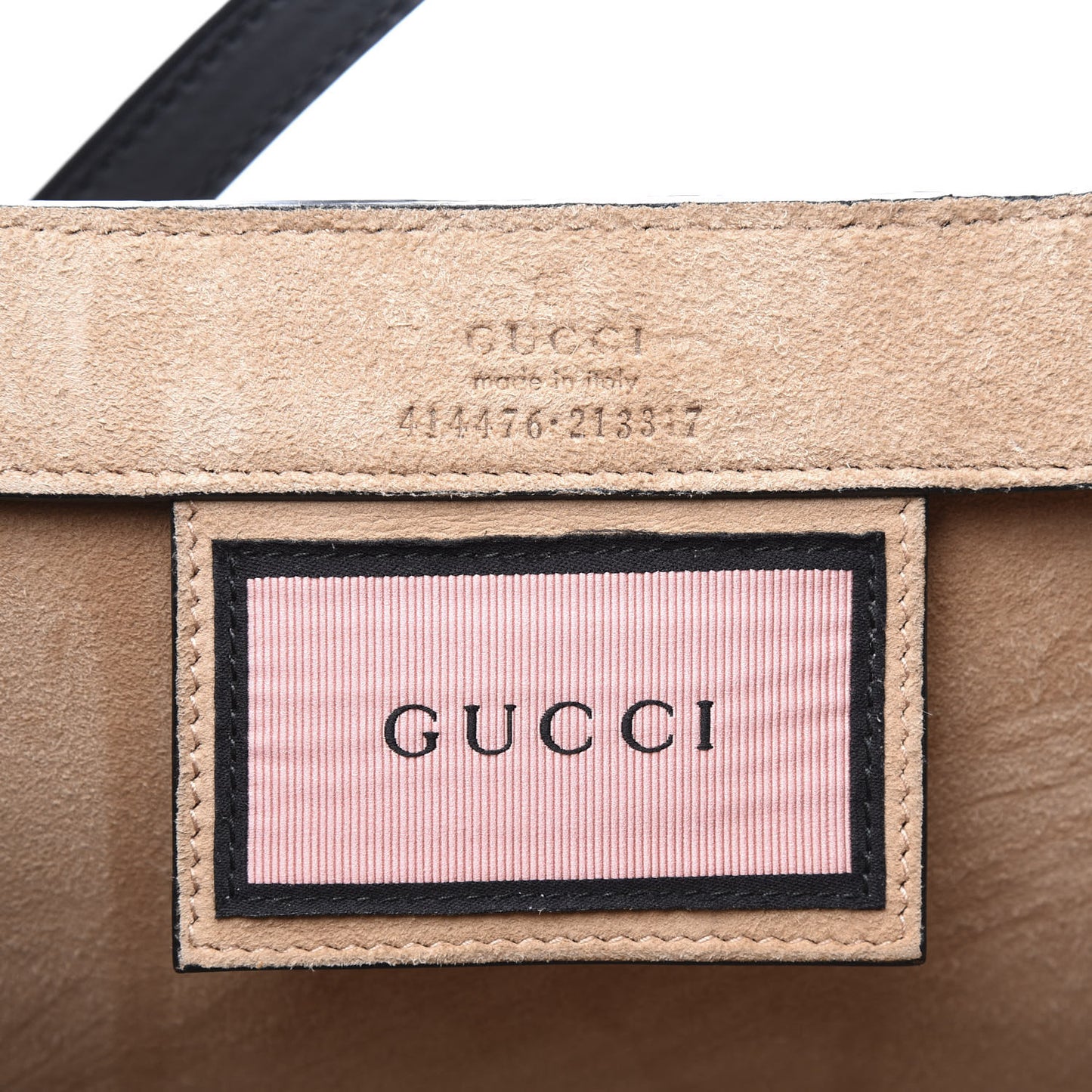 Calfskin GucciGhost Real Medium XL Tote Black Yellow