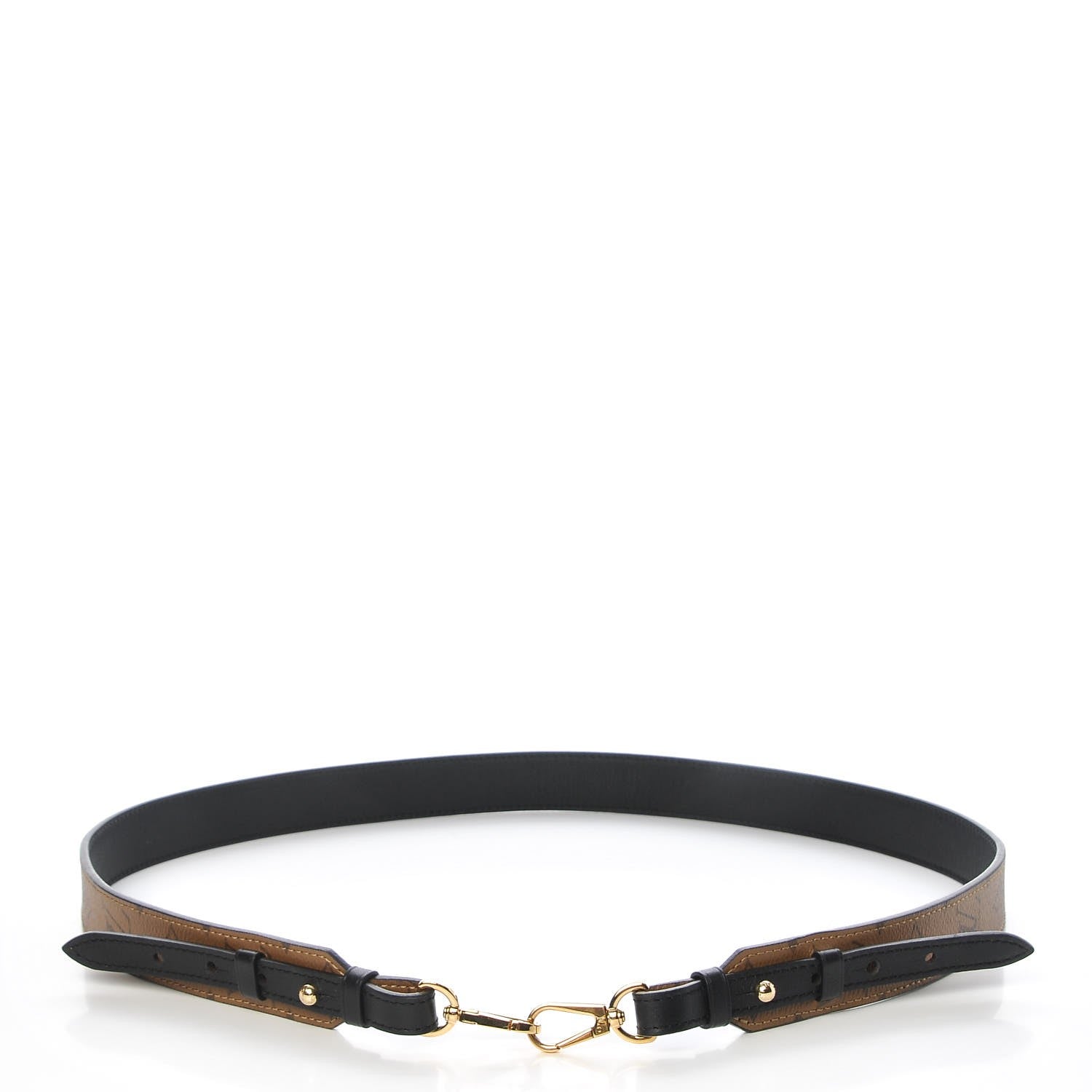 Louis Vuitton Reverse Monogram Bandouliere Shoulder Strap XL Black 3 of 7