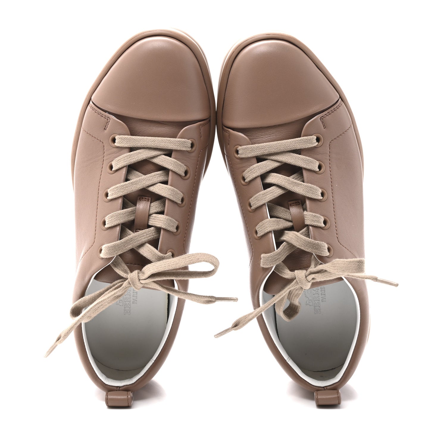 Calfskin Womens Happy Sneakers 37.5 Rose Perle