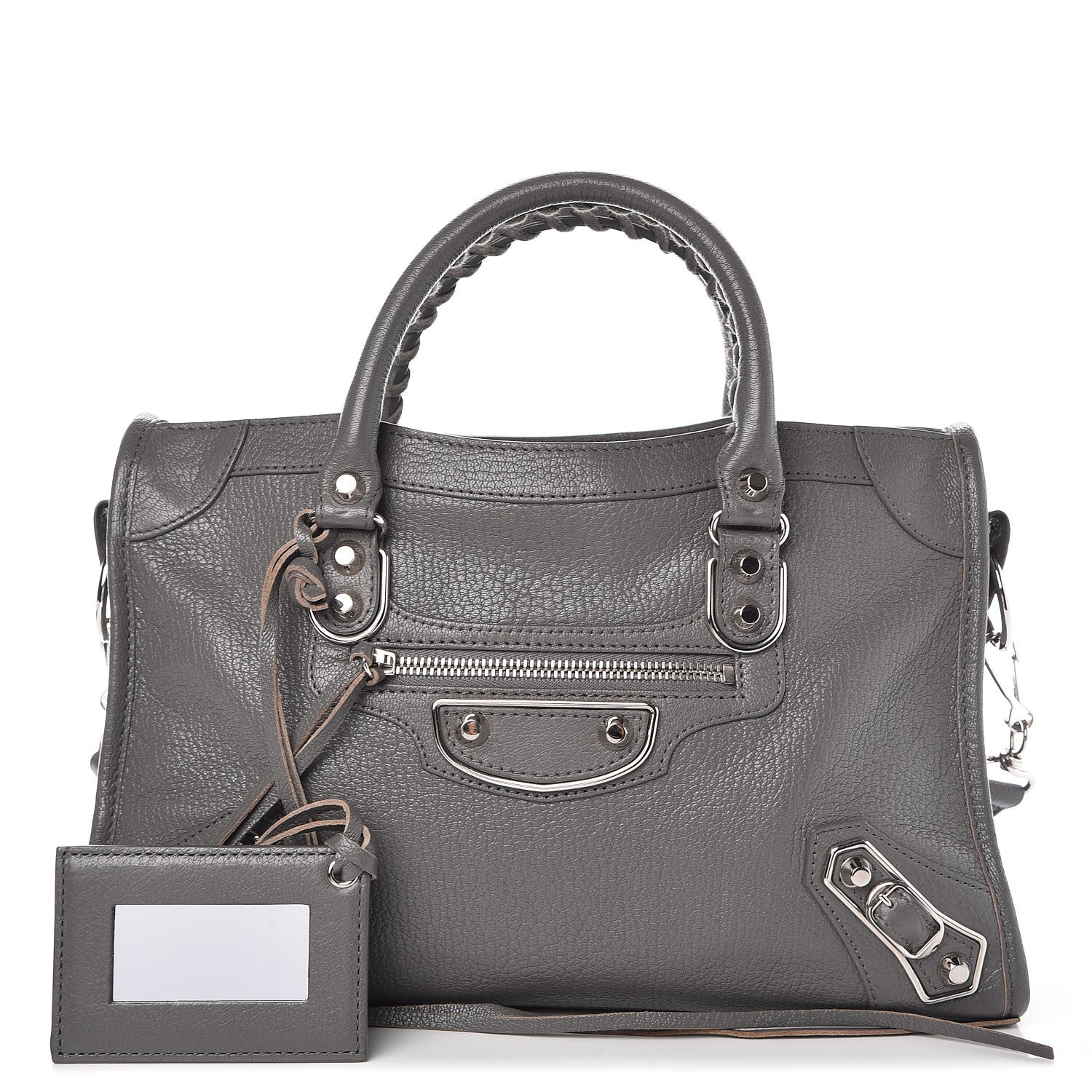 Balenciaga Chevre Silver Metallic Edge Hardware S City Gris Acier 1 of 10