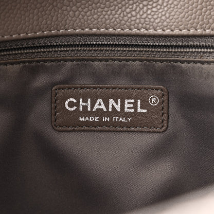 Chanel Caviar Quilted Vertical Grand Shopping Tote GST Grey 6 of 10