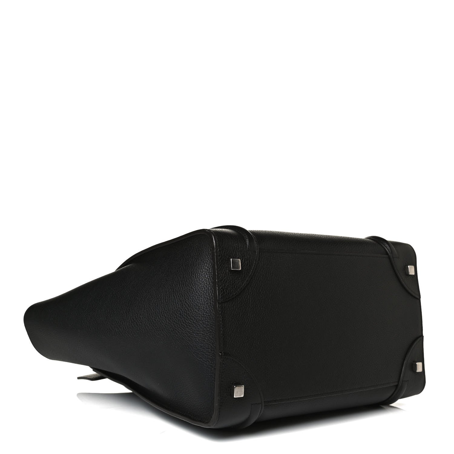 Celine Drummed Calfskin Mini Luggage Black 4 of 14