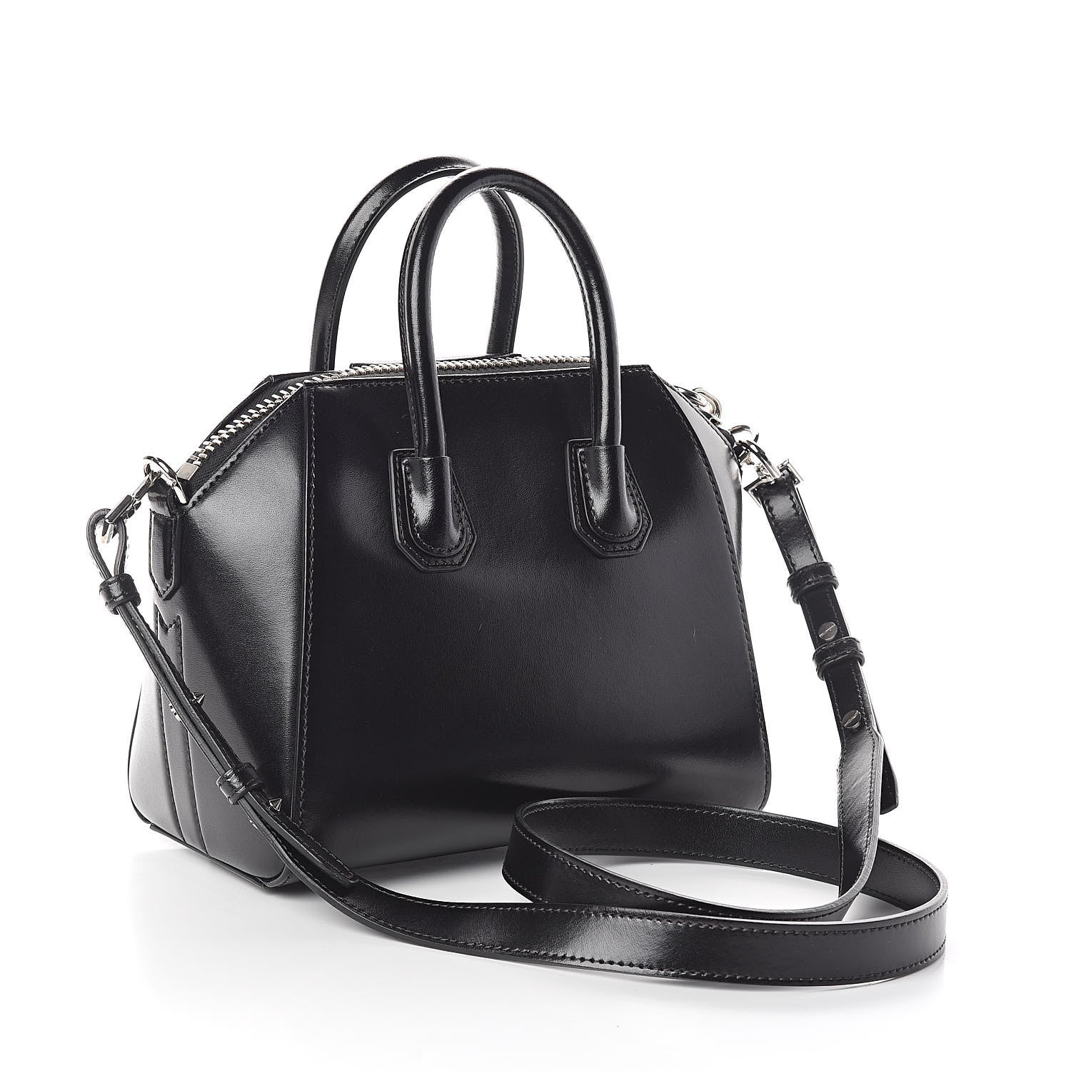 Givenchy Shiny Lord Calfskin Mini Antigona Black 3 of 9