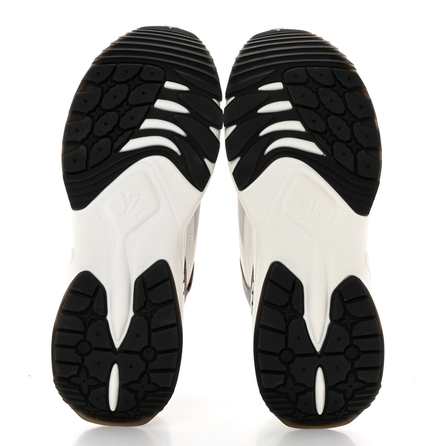Monogram Calfskin Run 55 Sneakers 37.5 White