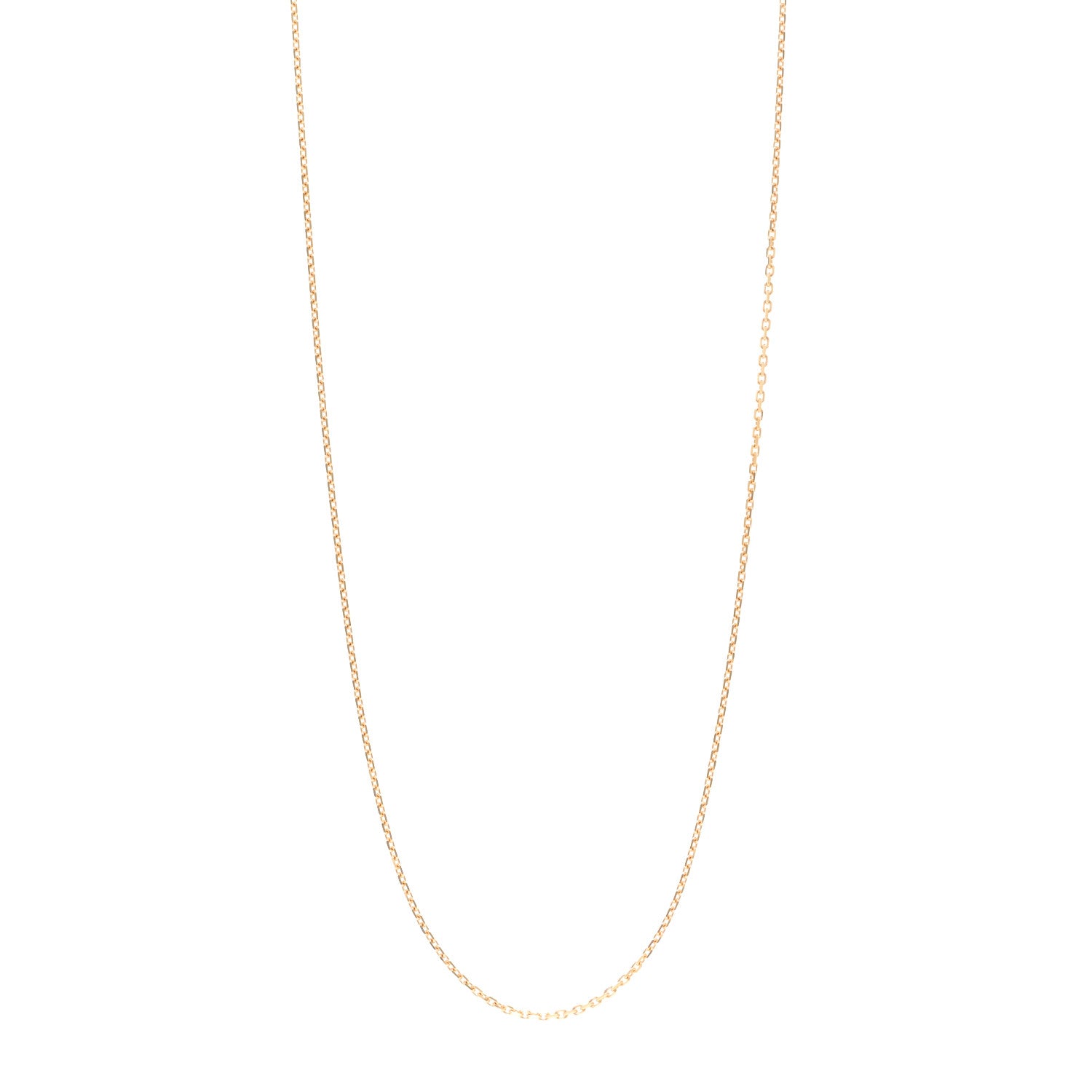 Van Cleef & Arpels 18K Yellow Gold Trace Chain Necklace 70cm 1 of 5