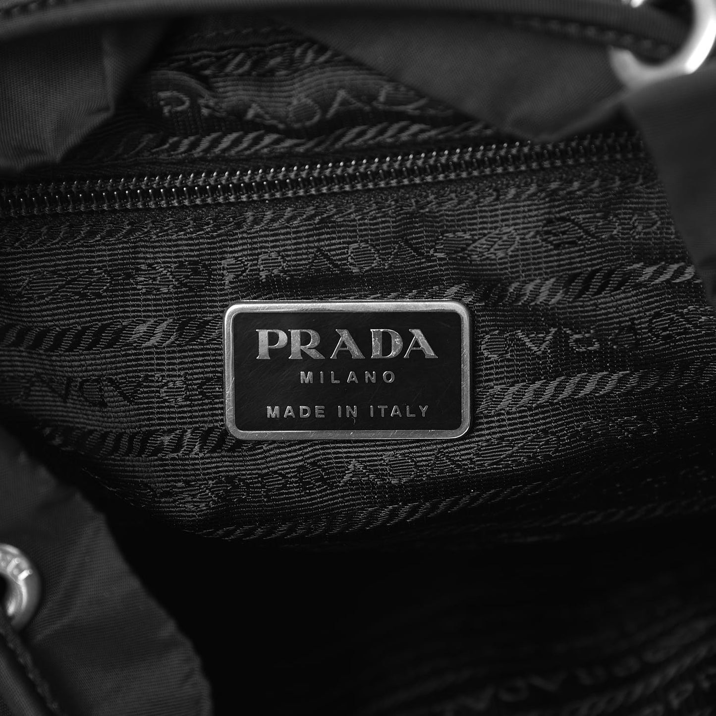 Nylon Vela Small Backpack Black