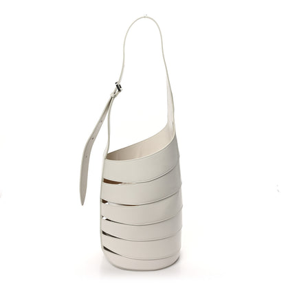 Alaia Lux Calfskin Medium Babel Bag Ivory 1 of 11