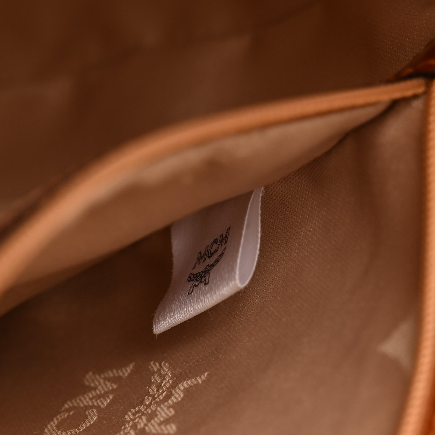 MCM Patent Monogram Boston Bag Bronze 7 of 11