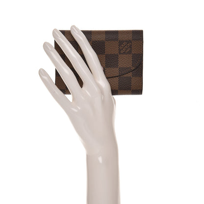 Louis Vuitton Damier Ebene Rosalie Coin Purse Rose Ballerine 2 of 6