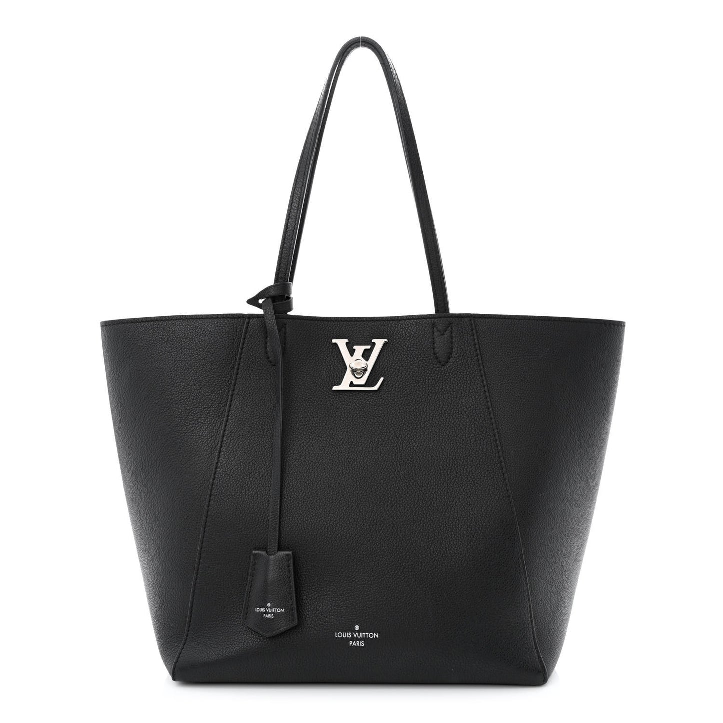 Calfskin Lockme Cabas Black