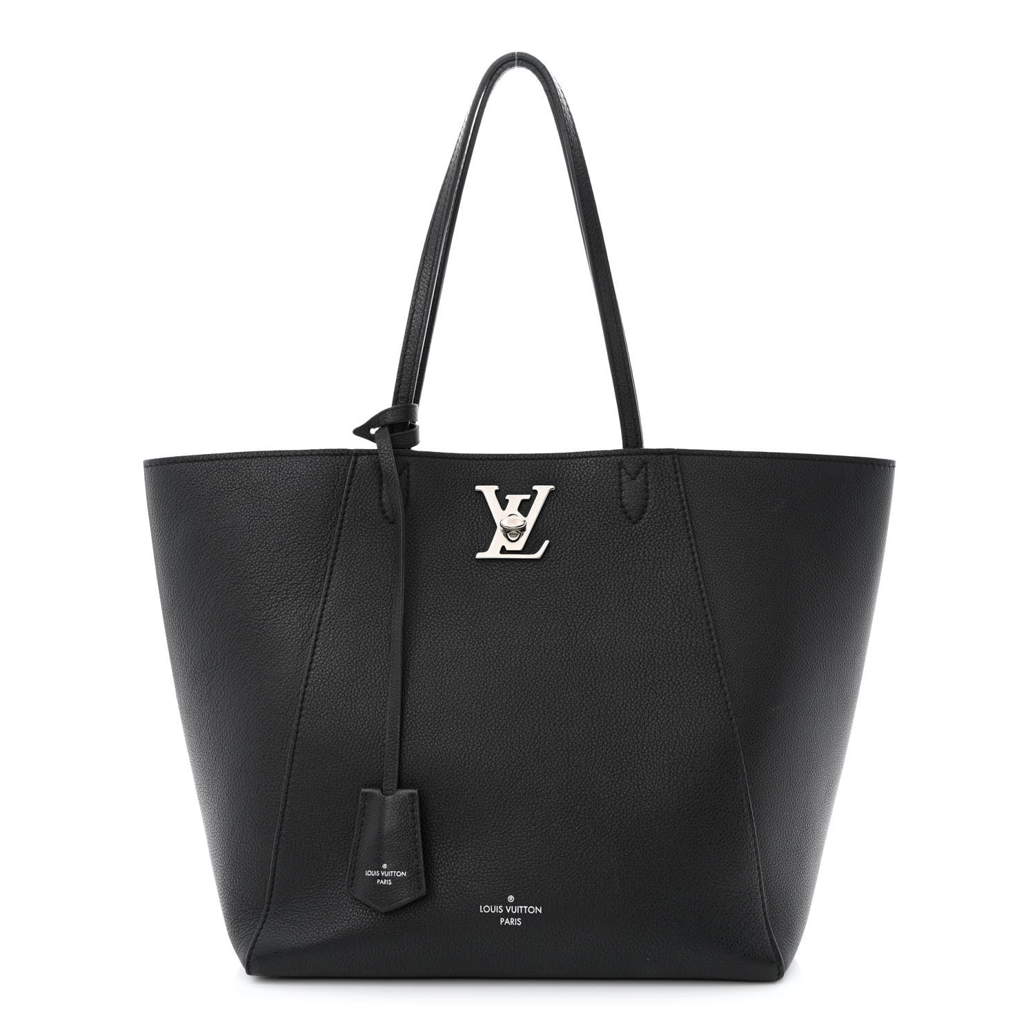 Louis Vuitton Calfskin Lockme Cabas Black 1 of 13
