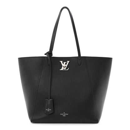 Louis Vuitton Calfskin Lockme Cabas Black 1 of 13