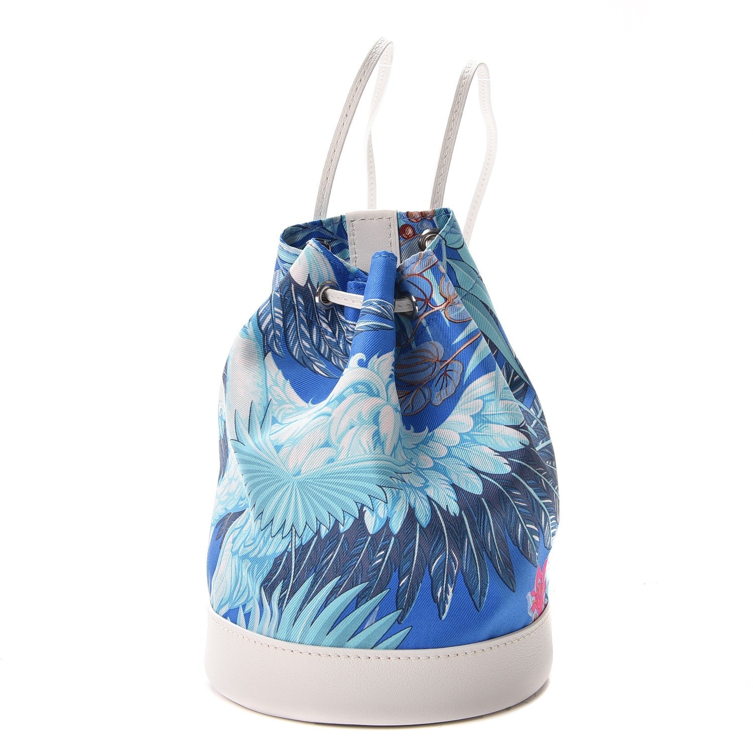 Hermes Silk Swift Flamingo Party Small Soie Cool Mykonos White 1 of 9