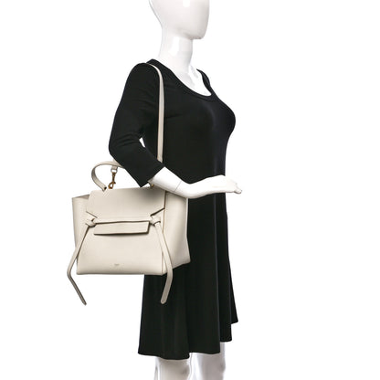 Celine Grained Calfskin Mini Belt Bag White 2 of 17