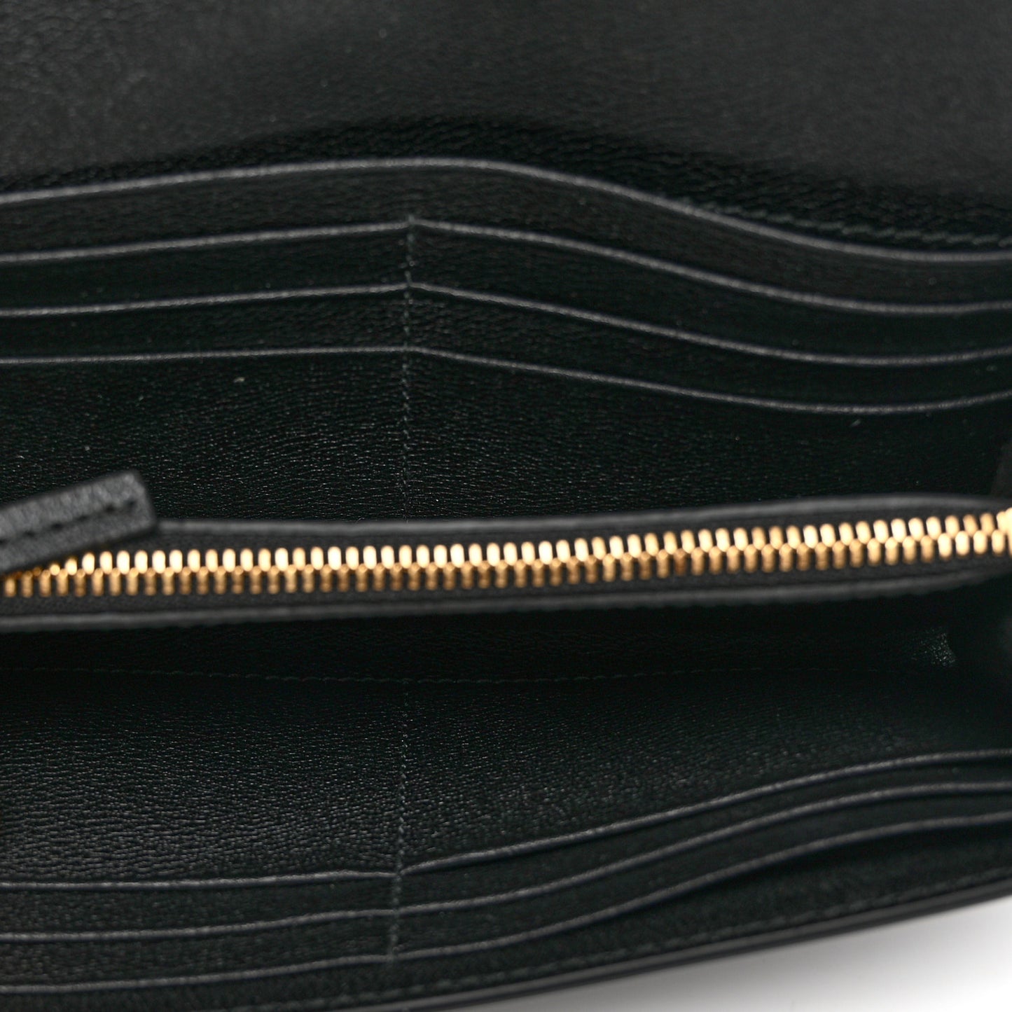 Calfskin Medusa Continental Wallet Black